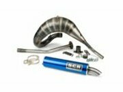 Auspuff SCR Corse Racing Line Cross 70-80 Derbi blau