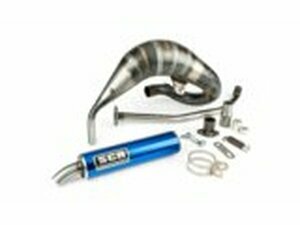 Auspuff SCR Corse Racing Line Cross 70-80 Rieju MRT blau