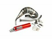 Auspuff SCR Corse Racing Line Cross 70-80 Rieju MRT rot