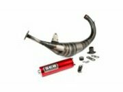 Auspuff SCR Corse Racing Line 70-80 Derbi rot