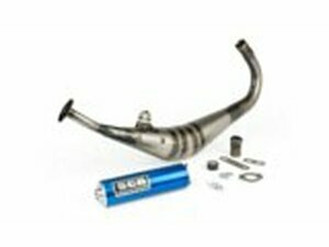 Auspuff SCR Corse Handmade 50-70 Derbi blau