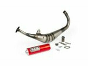 Auspuff SCR Corse Handmade 50-70 Derbi rot