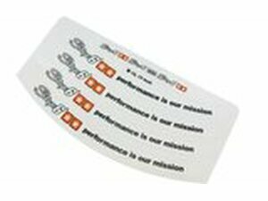 Felgenrandaufkleber Stage6 12 / 13 Zoll Felge wei