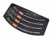 Felgenrandaufkleber Stage6 10 Zoll schwarz