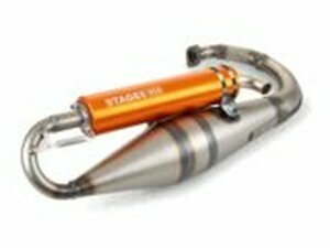 Auspuff Stage6 Pro Replica MK2 Orange Minarelli stehend