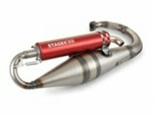 Auspuff Stage6 Pro Replica MK2 Rot Minarelli stehend