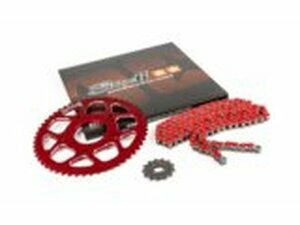Kettensatz 13x53 - 420 Stage6 Alu CNC rot Peugeot /...