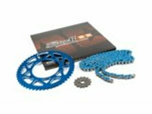 Kettensatz 13x53 - 420 Stage6 Alu CNC Blau Derbi DRD Pro