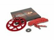 Kettensatz 14x53 - 420 Stage6 Alu CNC rot Peugeot / Rieju