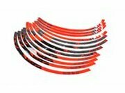 Felgenrandaufkleber Kit 17 Stage6 rot / schwarz
