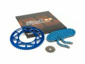 Kettensatz 14x53 - 420 Stage6 Alu CNC blau Derbi Senda...