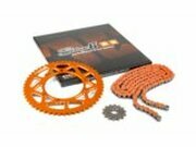 Kettensatz 13x53 - 420 Stage6 Alu CNC orange Derbi Senda...