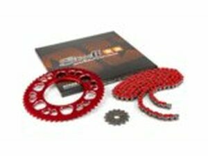 Kettensatz 14x53 - 420 Stage6 Alu CNC rot Aprilia SX 50