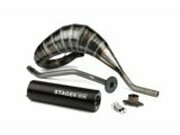 Auspuff Stage6 80 - 90 Derbi schwarz