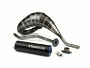 Auspuff Stage6 80 - 90 Derbi blau / schwarz