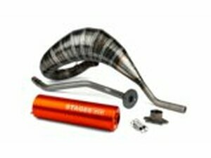 Auspuff Stage6 80 - 90 Derbi orange