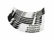 Felgenrandaufkleber Set Roller 13 Stage6 Blanc