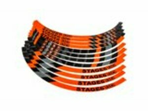 Felgenrandaufkleber Set Roller 10 Stage6 Orange