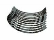 Felgenrandaufkleber Set Roller 12 Stage6 Schwarz