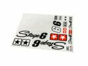 Aufkleberset Stage6 MK2, gro, wei (fr dunkle Flchen)