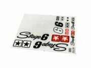 Aufkleberset Stage6 MK2, gro, wei (fr dunkle Flchen)