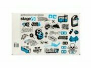 Aufkleberset Stage6 A4 blau