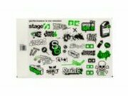 Aufkleberset Stage6 A4 grn