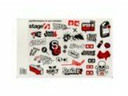 Aufkleberset Stage6 A4 rot