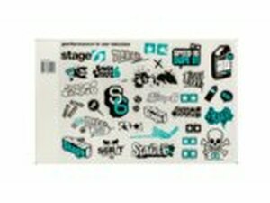 Aufkleberset Stage6 A4 trkis