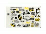 Aufkleberset Stage6 A4 gelb
