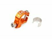 Auspuffschelle Stage6 Alu CNC Orange