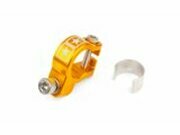 Auspuffschelle Stage6 Alu CNC Gelb