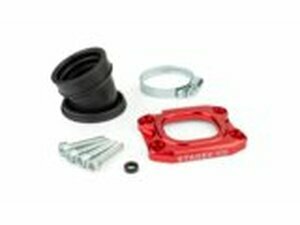 Ansaugstutzen Stage6 360° AM6 / Derbi rot fr PWK 30 - 36mm