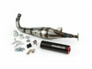 Auspuff Stage6 StreetRace Peugeot 103 SPX Rot / Schwarz