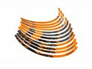 Felgenaufkleber 17 Stage6 orange / schwarz