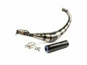 Auspuff Stage6 Streetrace CNC blau / schwarz Derbi /...