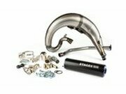 Auspuff Stage6 Streetrace high mount CNC blau / schwarz...