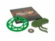 Kettensatz 13x53 - 420 Stage6 Alu CNC grn Rieju MRT