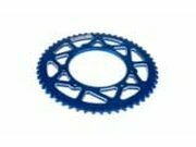 Kettenrad 53 Zhne - 420 Stage6 alu CNC blau Rieju MRT