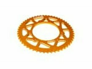 Kettenrad 53 Zhne - 420 Stage6 alu CNC gelb Rieju MRT