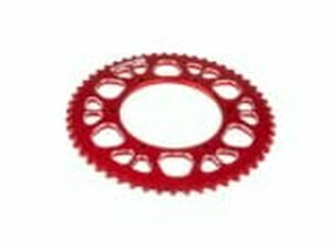 Kettenrad 53 Zhne - 420 Stage6 alu CNC rot Aprilia SX 50