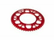 Kettenrad 53 Zhne - 420 Stage6 alu CNC rot Aprilia SX 50