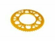 Kettenrad 53 Zhne - 420 Stage6 alu CNC gelb Aprilia SX 50