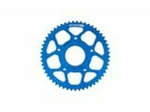 Kettenrad 53 Zhne - 420 Stage6 Alu CNC blau Peugeot / Rieju