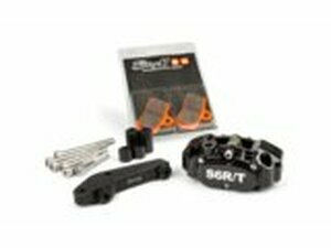 4-Kolben Bremssattel mit Adapter Brembo Stage6 R/T Schwarz