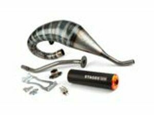 Auspuff Stage6 R/T 70 - 80 high-mount Derbi Schwarz / Orange