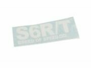Aufkleber Stage6 R/T 140x48mm geplottet Weiss