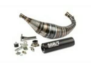 Auspuff Stage6 R/T 90 - 100cc CNC Schwarz Derbi