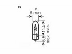 Glassockellampe T5 12V 2,0W