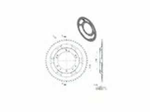 Kettenrad Grimeca 56 Zhne Peugeot 103 (Durchmesser 98mm)